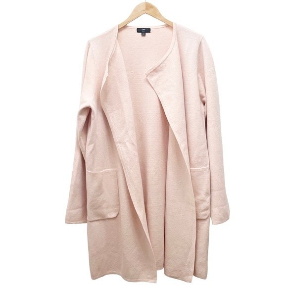 J. Crew 365 Juliette Collarless Long Sweater Blazer Ballet Pink Women’s Size XL - Picture 3 of 11